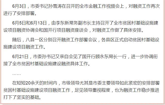 國開行支持貧困村基礎(chǔ)設(shè)施建設(shè)，隴南究竟能分得多大“蛋糕”？