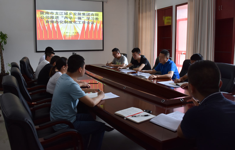 市龍江城鄉發展集團公司召開推進“兩學一做”學習教育常態化制度化暨黨風廉政建設工作會議